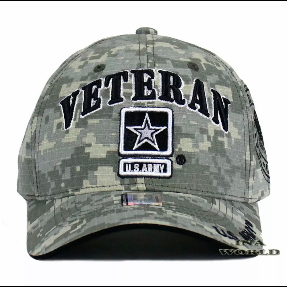 U.S. ARMY VETERAN Hat ARMY STRONG Logo Military Officially Licensed Baseball Cap